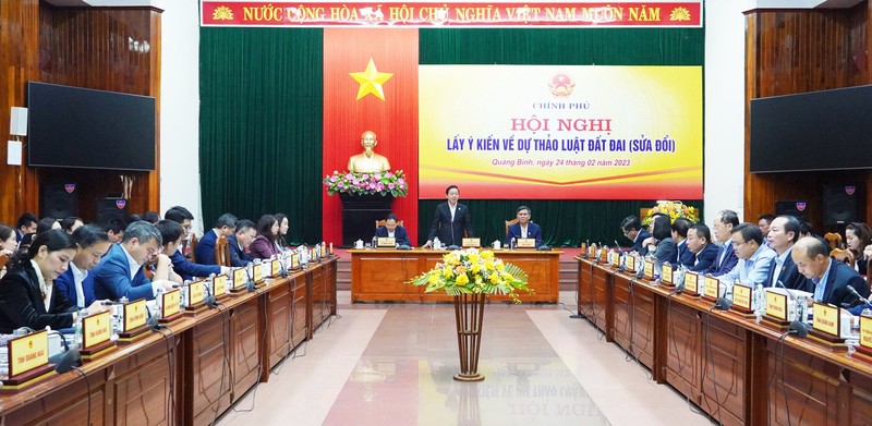 Chính phủ tổ chức Hội nghị lấy ý kiến Nhân dân về dự thảo Luật Đất đai (sửa đổi)