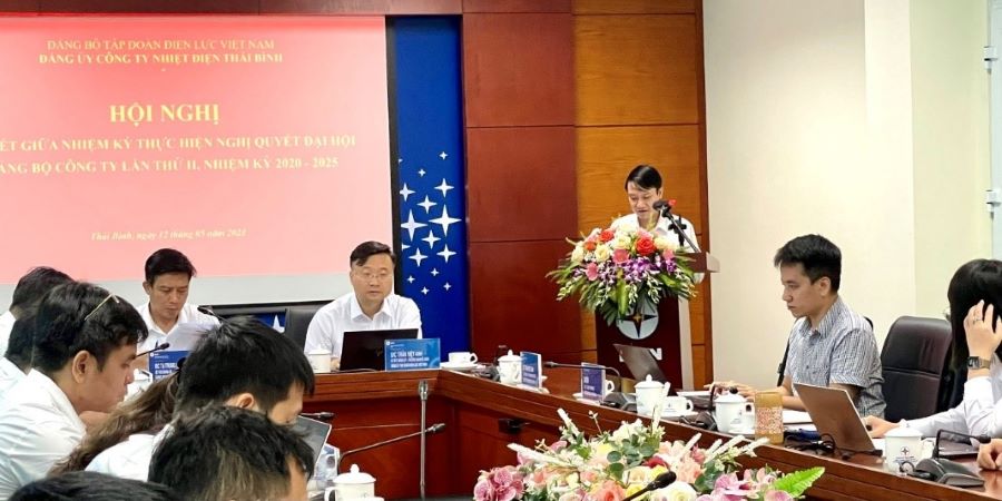 Đảng bộ Công ty Nhiệt điện Thái Bình sơ kết giữa nhiệm kỳ kết quả thực hiện Nghị quyết Đại hội Đảng bộ nhiệm kỳ 2020-2025