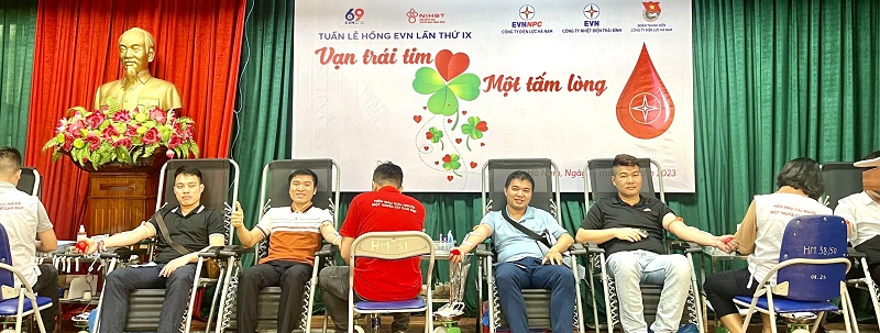 Công ty Nhiệt điện Thái Bình: Hưởng ứng Tuần lễ hồng EVN lần thứ IX