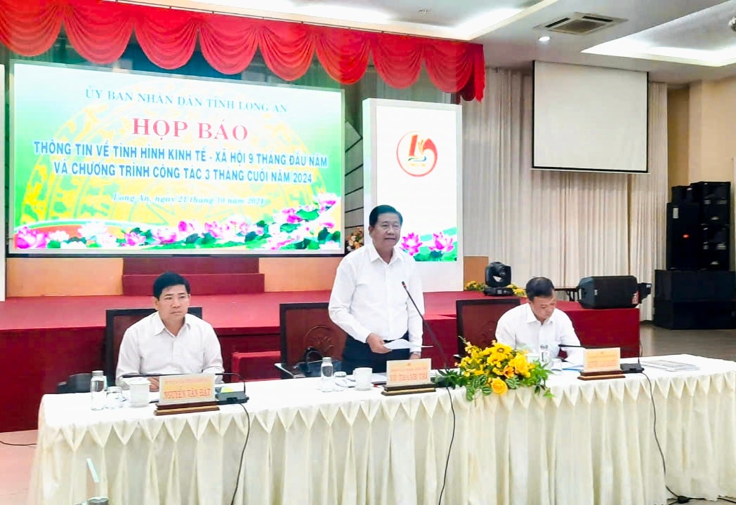 Long An: Thông tin tình hình kinh tế xã hội 9 tháng đầu năm và triển khai những tháng cuối năm 2024