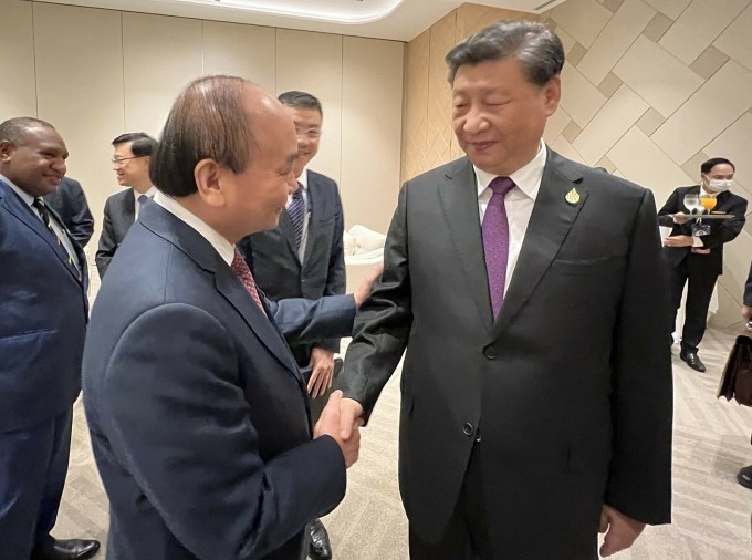 Chủ tịch nước Nguyễn Xuân Phúc gặp lãnh đạo Mỹ, Trung