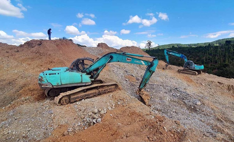 Phát hiện vụ san ủi đất lâm nghiệp trái phép tại Lâm Đồng