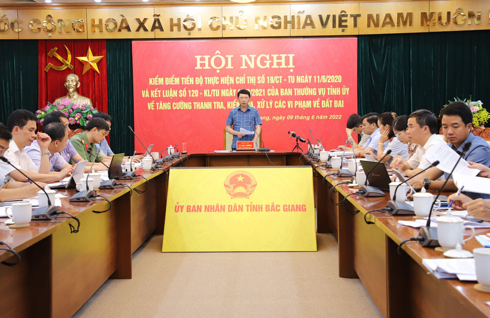 Bắc Giang: Khẩn trương rà soát, xử lý dứt điểm vi phạm về đất đai