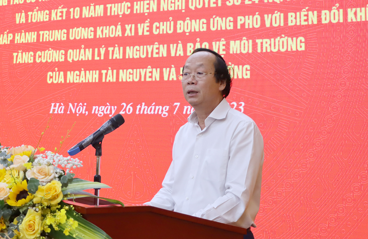 Hội nghị Sơ kết công tác 06 tháng đầu năm, triển khai nhiệm vụ trọng tâm 06 tháng cuối năm 2023 ngành TN&MT