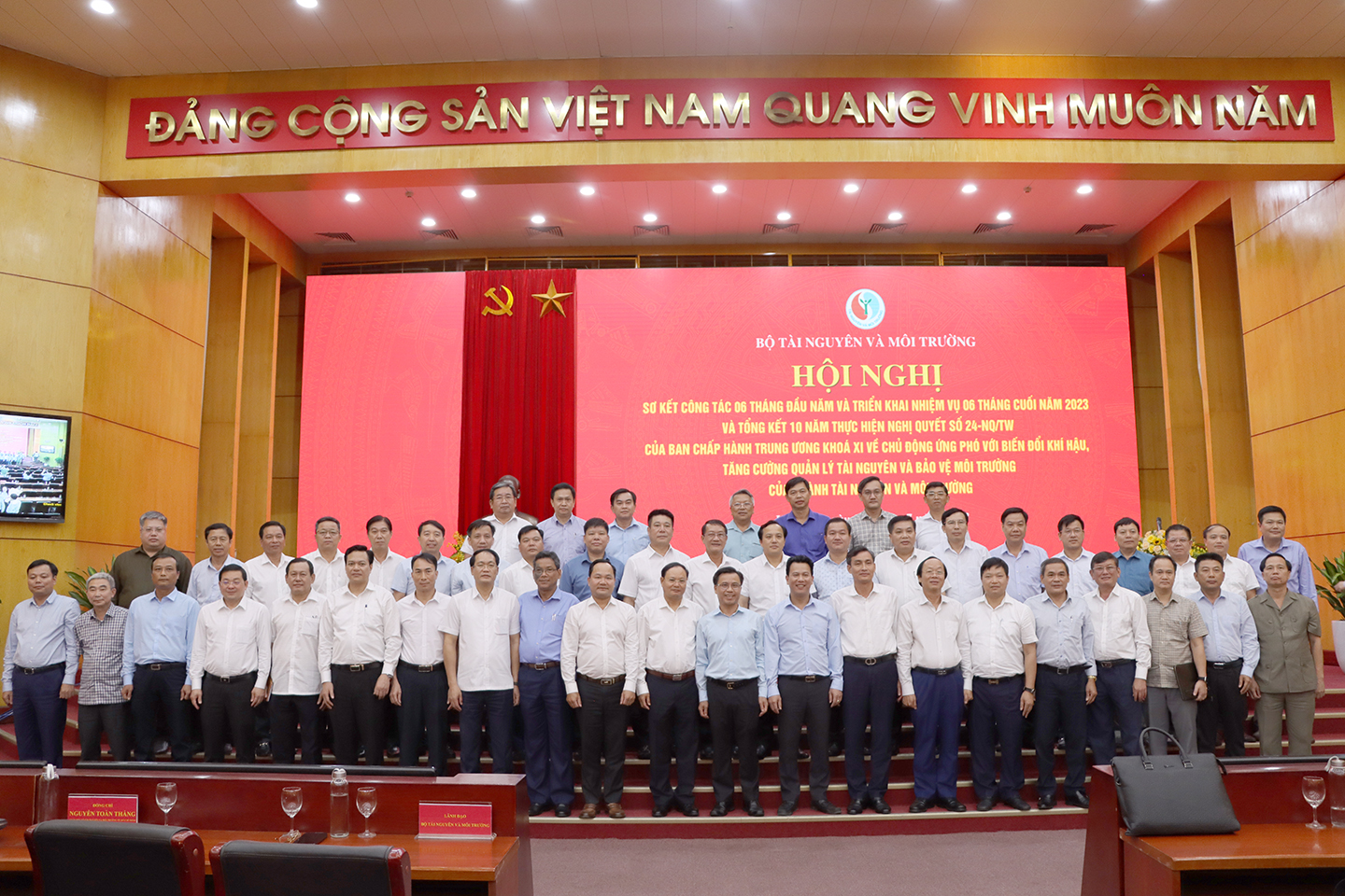 Hội nghị Sơ kết công tác 06 tháng đầu năm, triển khai nhiệm vụ trọng tâm 06 tháng cuối năm 2023 ngành TN&MT