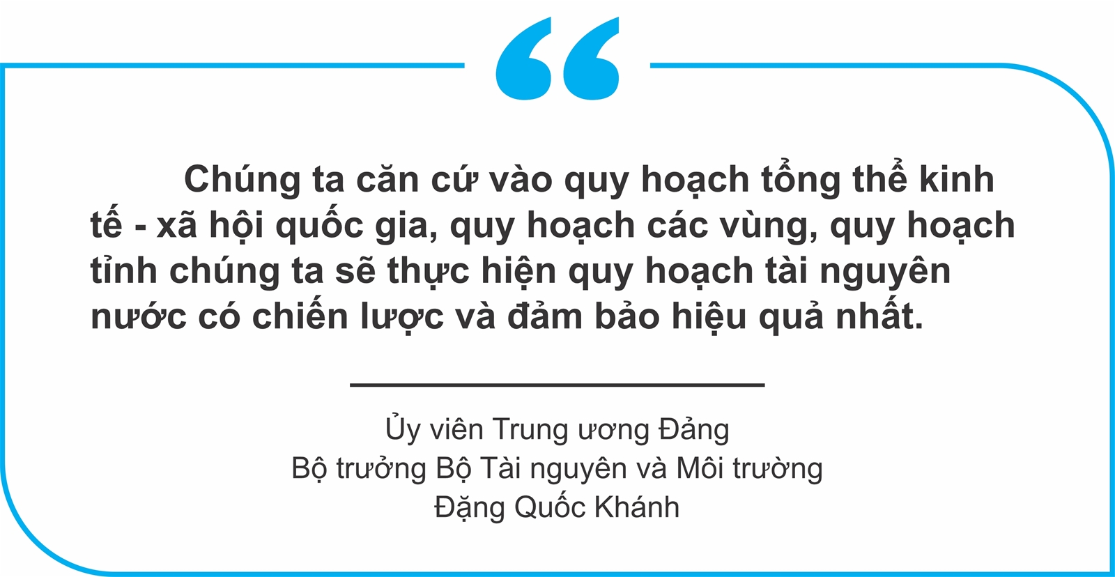 Phải có chính sách để vừa giữ nước, vừa tuần hoàn nước