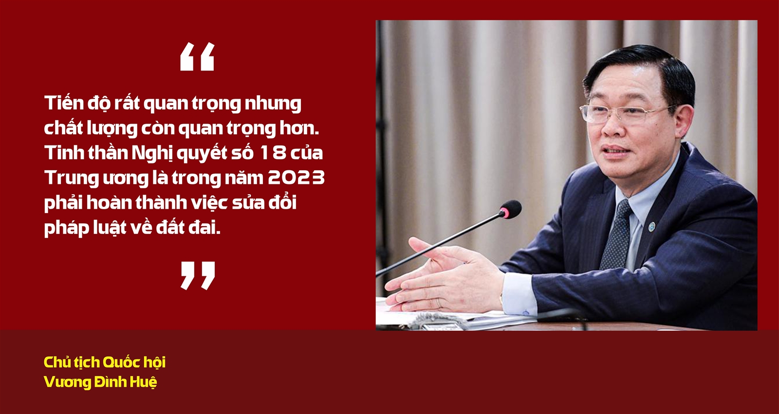 Chủ tịch Quốc hội và Luật Đất đai sửa đổi)