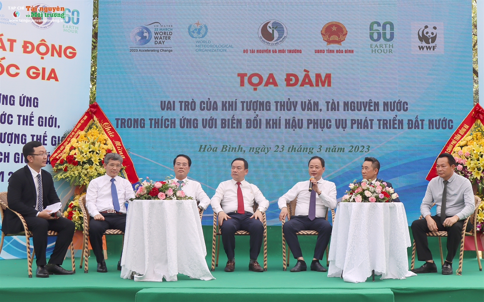 Chùm ảnh Lễ Phát động quốc gia hưởng ứng Ngày Nước thế giới, Ngày Khí tượng thế giới và Giờ Trái đất 2023