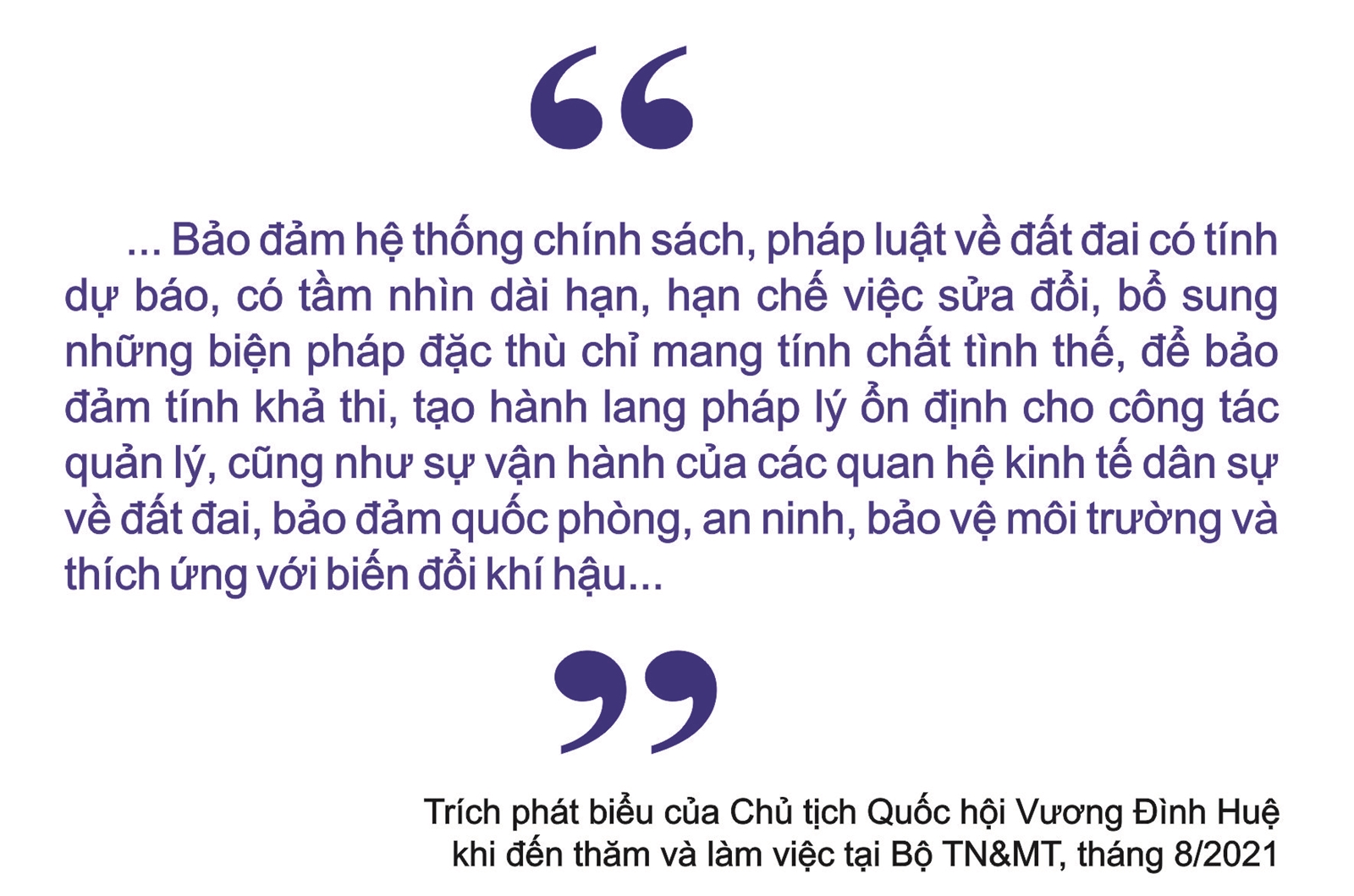 Phó Thủ tướng Trần Hồng Hà: Luật Đất đai đảm bảo phát triển bền vững và các quyền lợi chính đáng của người dân