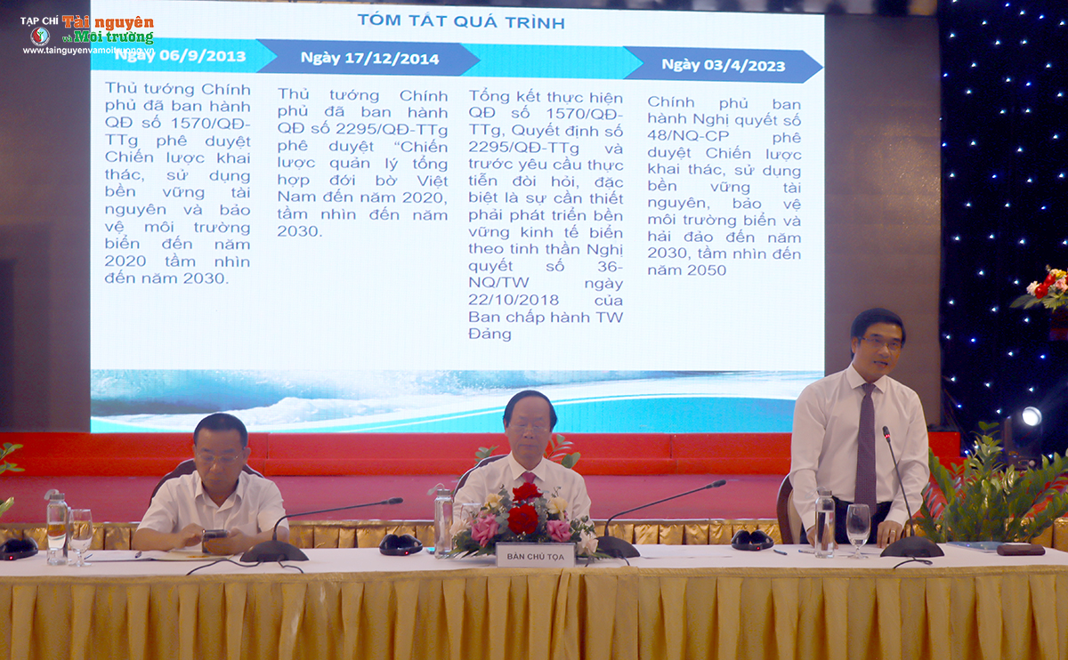 Công bố Chiến lược khai thác, sử dụng bền vững tài nguyên, bảo vệ môi trường biển và hải đảo đến năm 2030, tầm nhìn đến năm 2050
