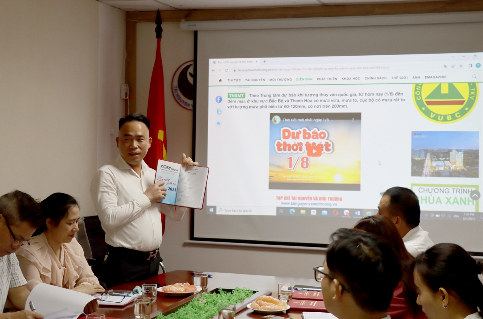 Tạp chí Tài nguyên và Môi trường ký kết hợp tác truyền thông cùng Công ty Cổ phần Truyền hình thực tế HDTV Việt Nam