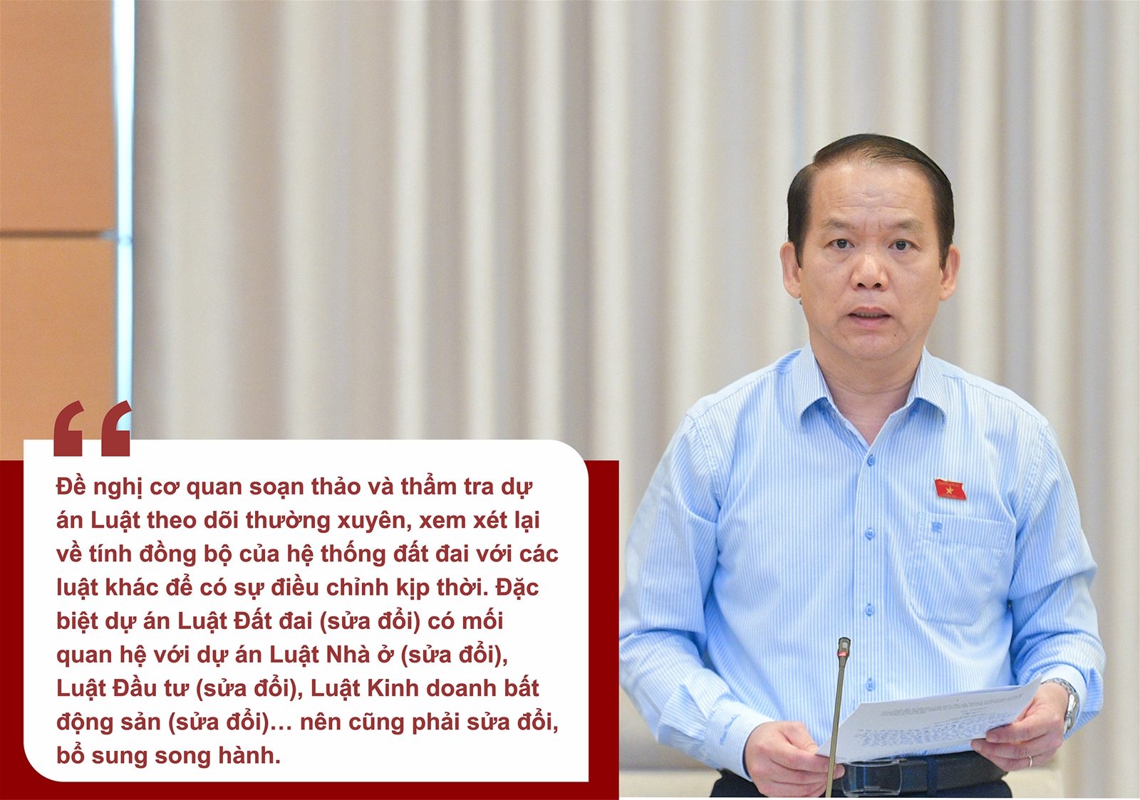 Tập trung toàn lực hoàn thiện Dự án Luật Đất đai (sửa đổi)