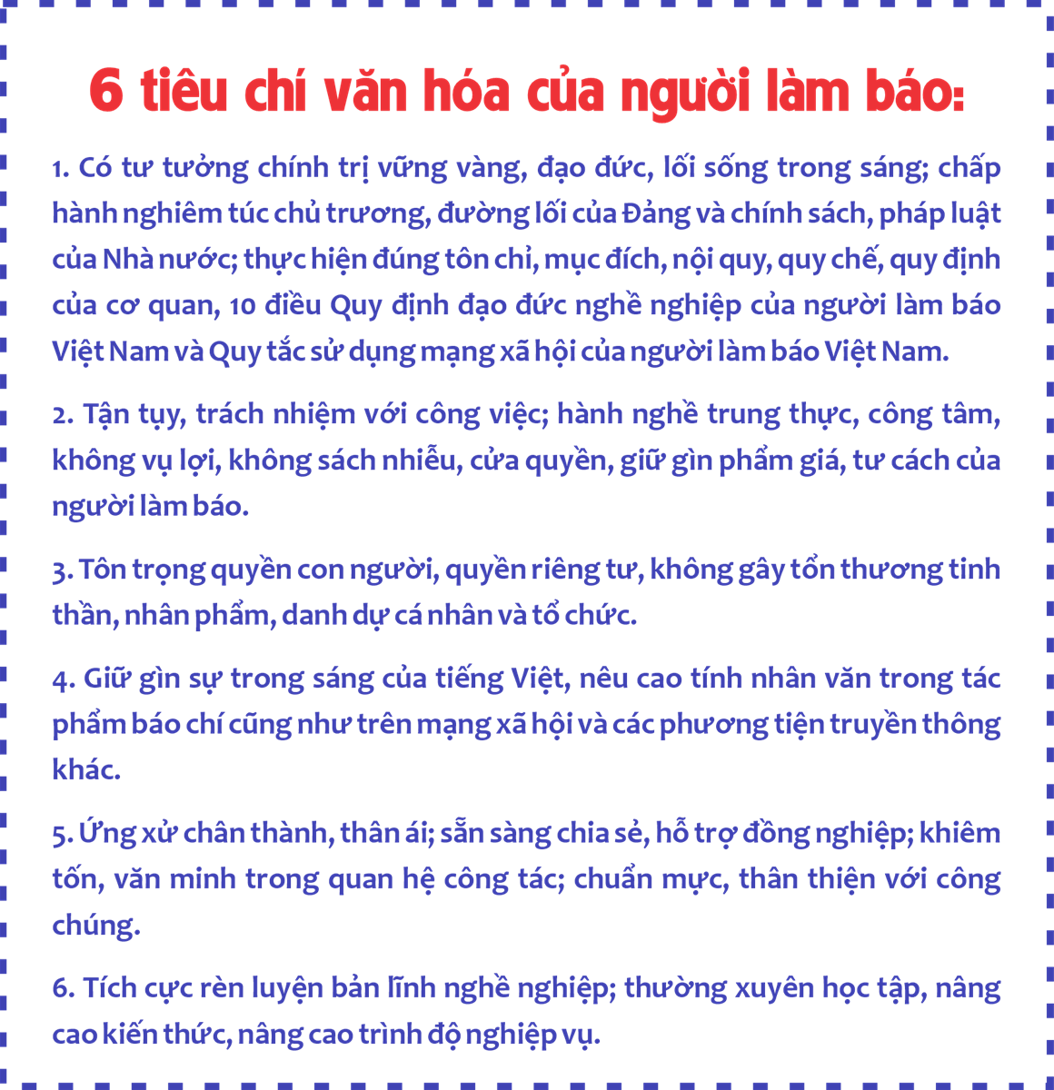 Xây dựng môi trường văn hóa trong cơ quan báo chí và văn hóa của người làm báo Việt Nam 2023