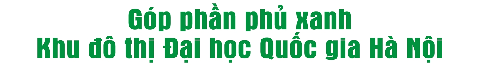 Ươm mầm xanh cho thế hệ tương lai