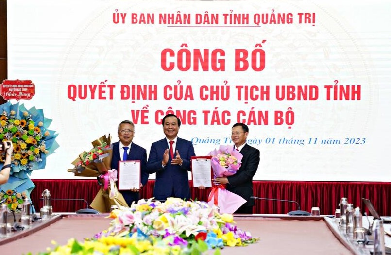 Quảng Trị: Điều động, bổ nhiệm Giám đốc Sở Tài nguyên - Môi trường và Giám đốc Sở Công thương