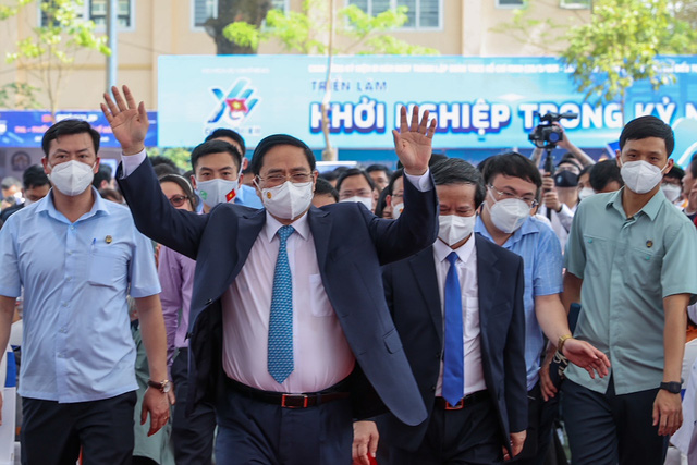 Chùm ảnh: Thủ tướng Phạm Minh Chính dự Ngày hội Khởi nghiệp quốc gia