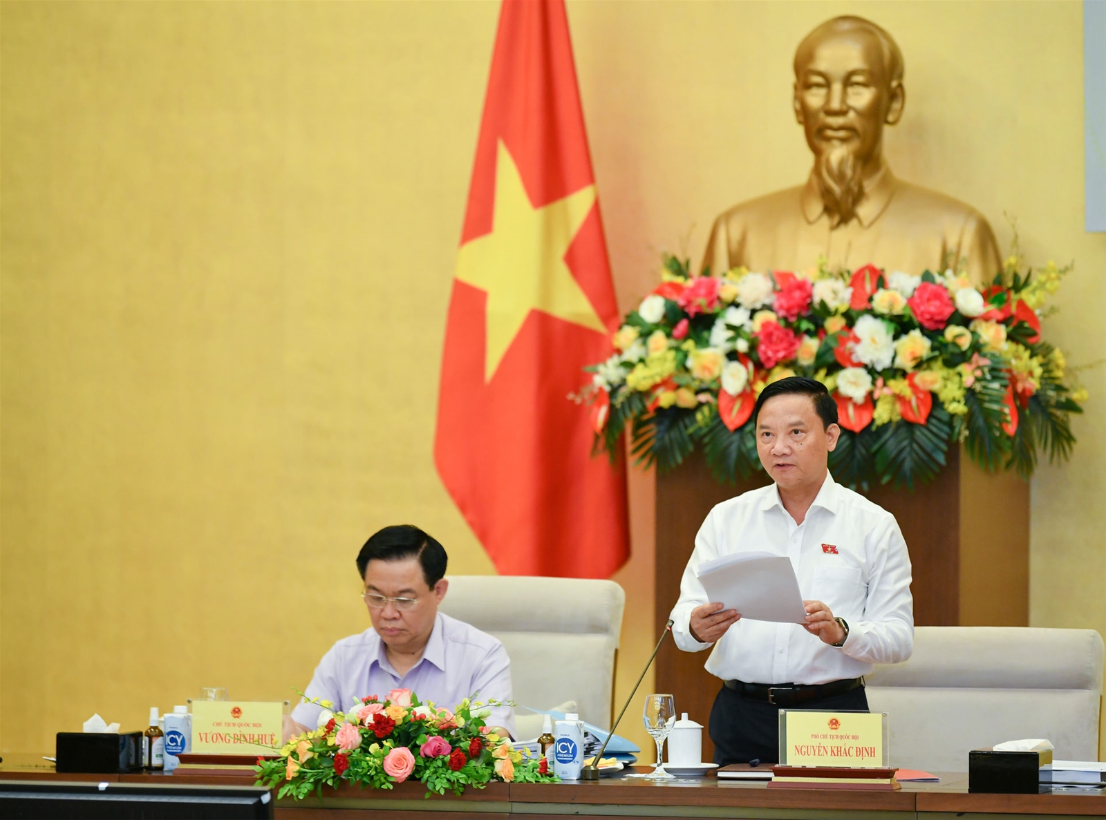 Chủ tịch Quốc hội Vương Đình Huệ chủ trì Hội thảo góp ý dự thảo Luật Đất đai (sửa đổi)