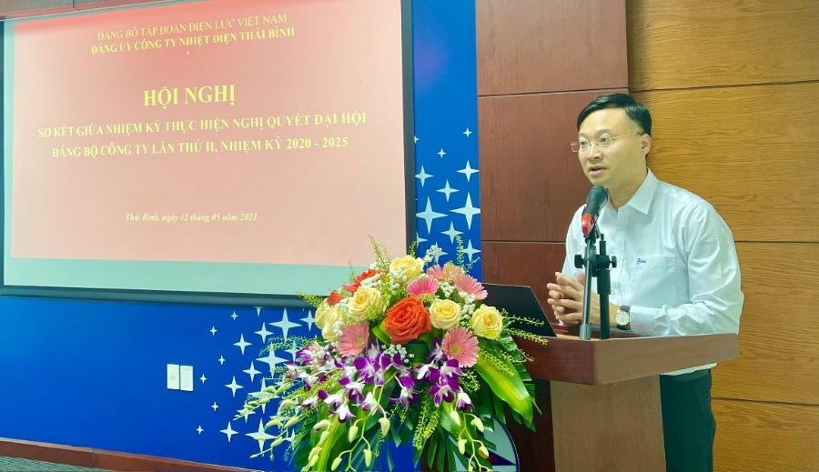 Đảng bộ Công ty Nhiệt điện Thái Bình sơ kết giữa nhiệm kỳ kết quả thực hiện Nghị quyết Đại hội Đảng bộ nhiệm kỳ 2020-2025