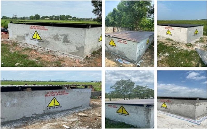 Thành phố Hà Tĩnh: Hiệu quả từ mô hình bể thu gom rác thải thuốc bảo vệ thực vật