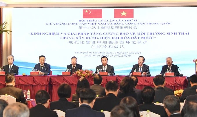 Hội thảo giữa Đảng Cộng sản Việt Nam và Đảng Cộng sản Trung Quốc: Bảo vệ môi trường sinh thái trong xây dựng, hiện đại hóa đất nước