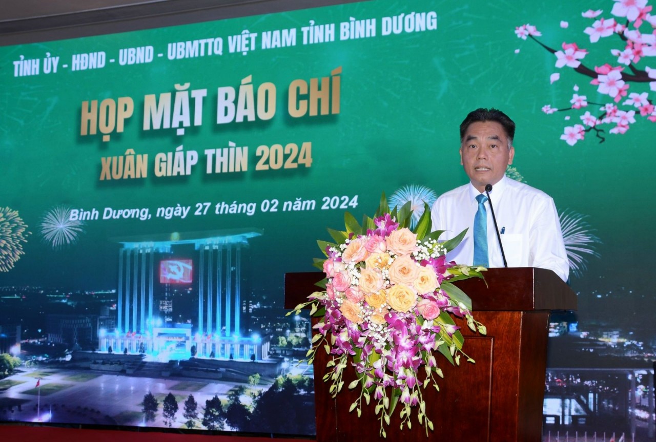 Bình Dương: Họp mặt báo chí đầu Xuân Giáp Thìn 2024