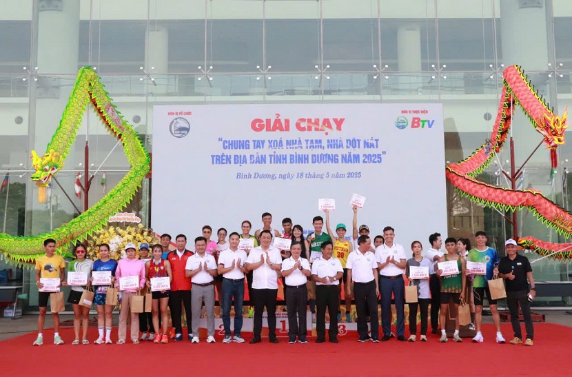 Bình Dương: Vận động gần 28 tỷ đồng tại Giải chạy “Chung tay xóa nhà tạm, nhà dột nát năm 2025”