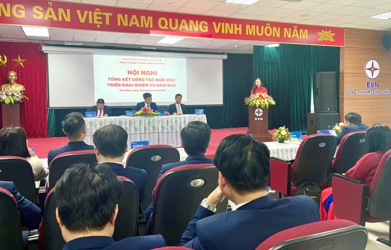 Đảng bộ Công ty Nhiệt điện Thái Bình tổ chức Hội nghị tổng kết công tác Đảng năm 2022 và triển khai nhiệm vụ năm 2023