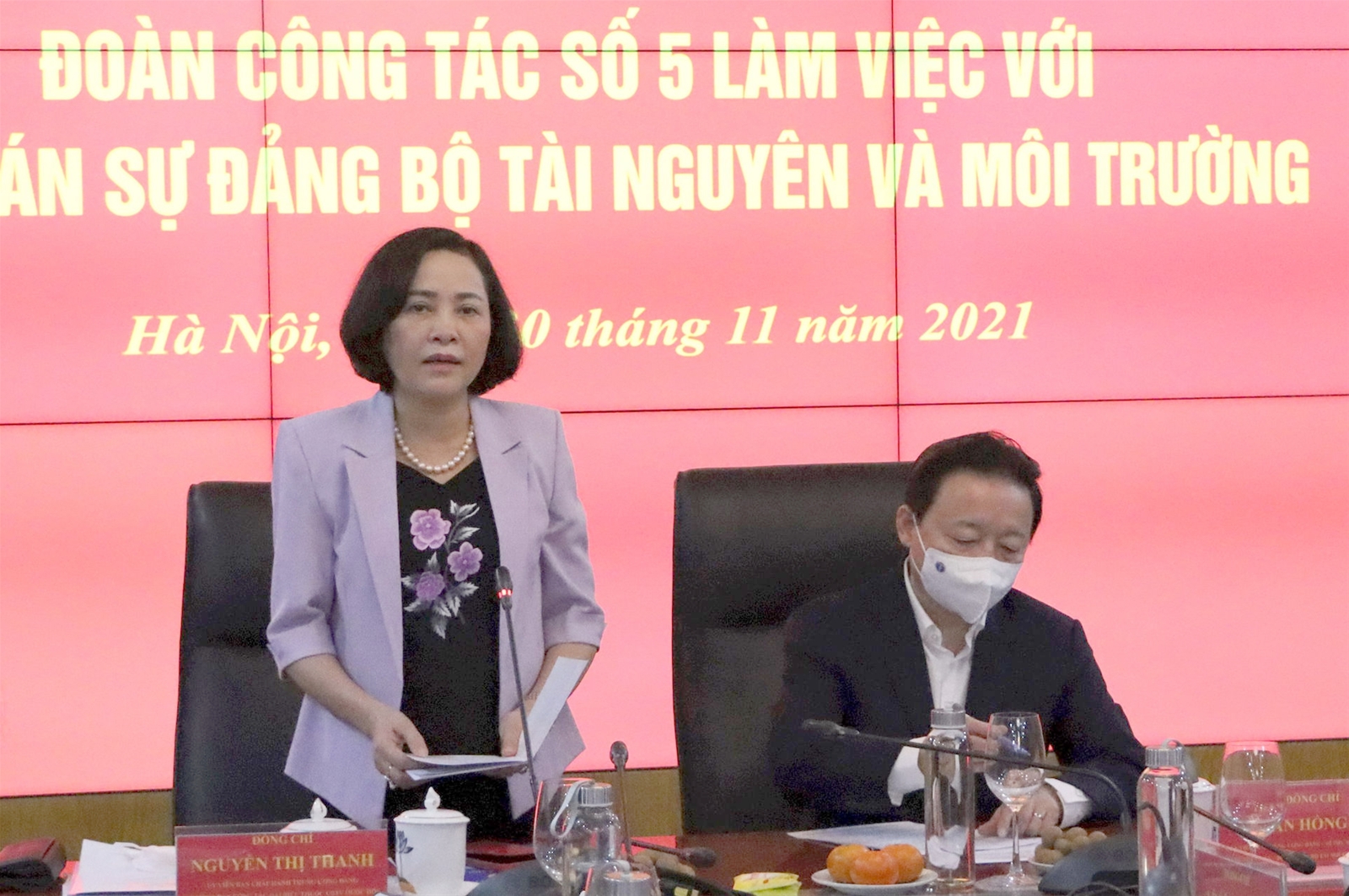 Bộ TN&MT làm việc với Đoàn khảo sát của Ban chỉ đạo Trung ương về quản lý biên chế