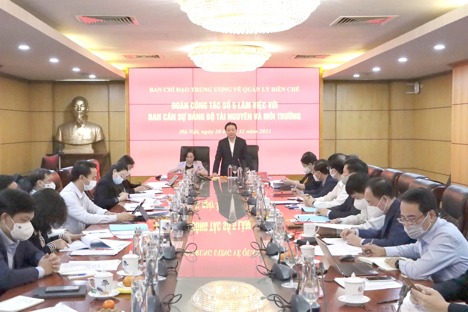 Bộ TN&MT làm việc với Đoàn khảo sát của Ban chỉ đạo Trung ương về quản lý biên chế