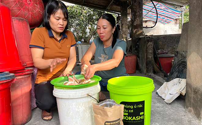 Văn Chấn tích cực phân loại rác thải tại nguồn