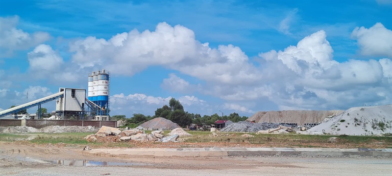 Trạm trộn bê tông xả thải trực tiếp ra môi trường