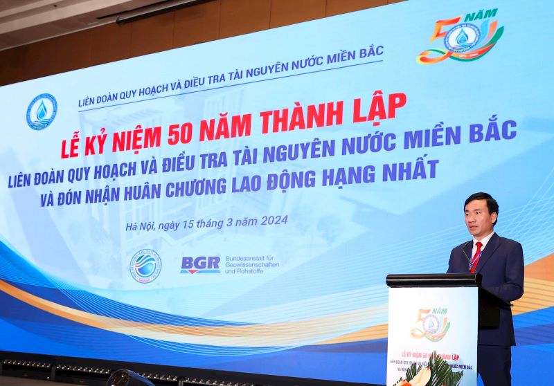 Kỷ niệm 50 năm thành lập Liên đoàn Quy hoạch và Điều tra tài nguyên nước miền Bắc