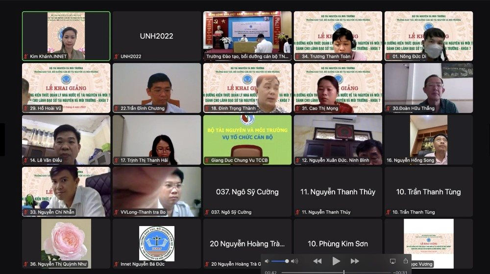 Khai giảng lớp Bồi dưỡng kiến thức quản lý nhà nước về tài nguyên và môi trường