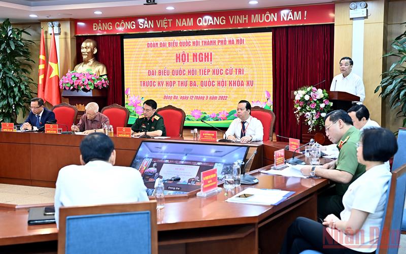 Tổng Bí thư Nguyễn Phú Trọng tiếp xúc cử tri Hà Nội
