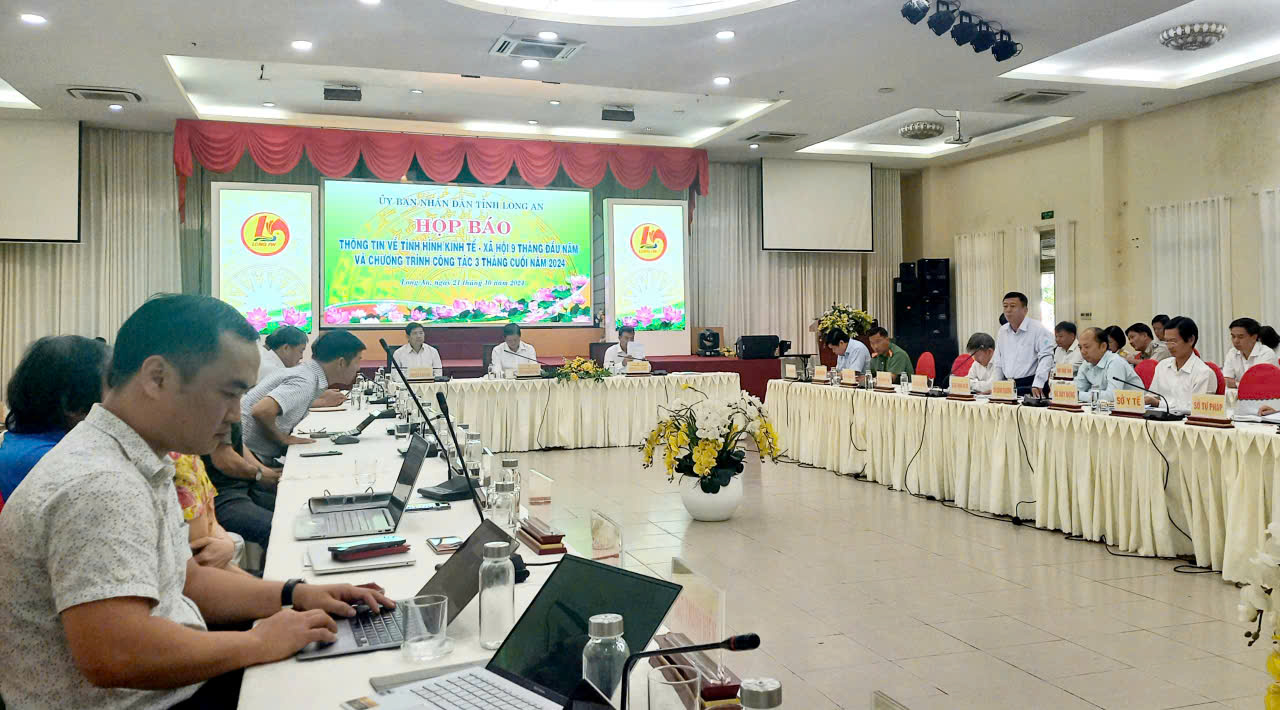 Long An: Thông tin tình hình kinh tế xã hội 9 tháng đầu năm và triển khai những tháng cuối năm 2024