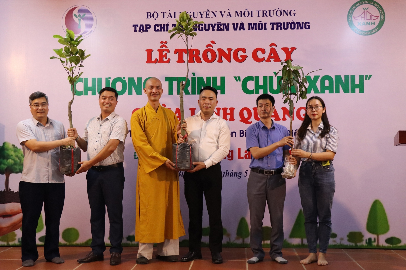 Tạp chí Tài nguyên và Môi trường trồng 663 cây tại chùa Linh Quang, Điện Biên