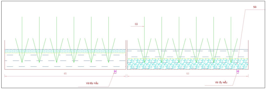 Thử nghiệm xử lý nước kênh Văn Thánh bằng mô hình kết hợp cỏ Vetiver cùng giá thể sỏi - cát trong điều kiện tĩnh
