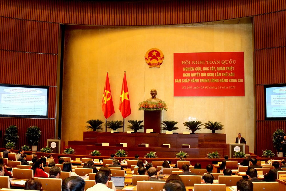 Đảng ủy Bộ TN&MT kết nối Hội nghị toàn quốc nghiên cứu, học tập, quán triệt Nghị quyết Hội nghị lần thứ 6 BCHTW khóa XIII