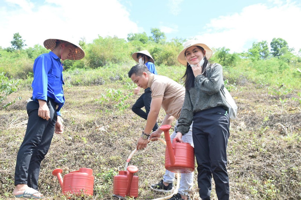 Chương trình “Chùa xanh” trồng cây ở chùa Phước Vân, Đắk Lắk