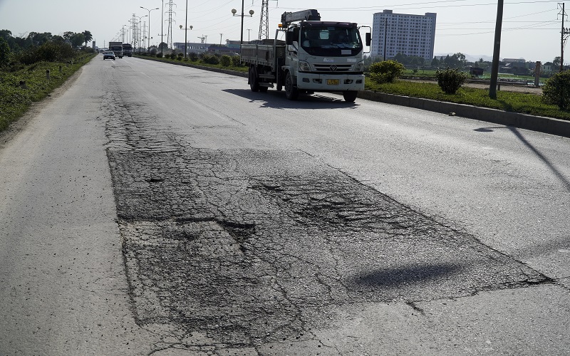 TP. Thanh Hóa: Đường tránh QL1A xuống cấp, biến dạng