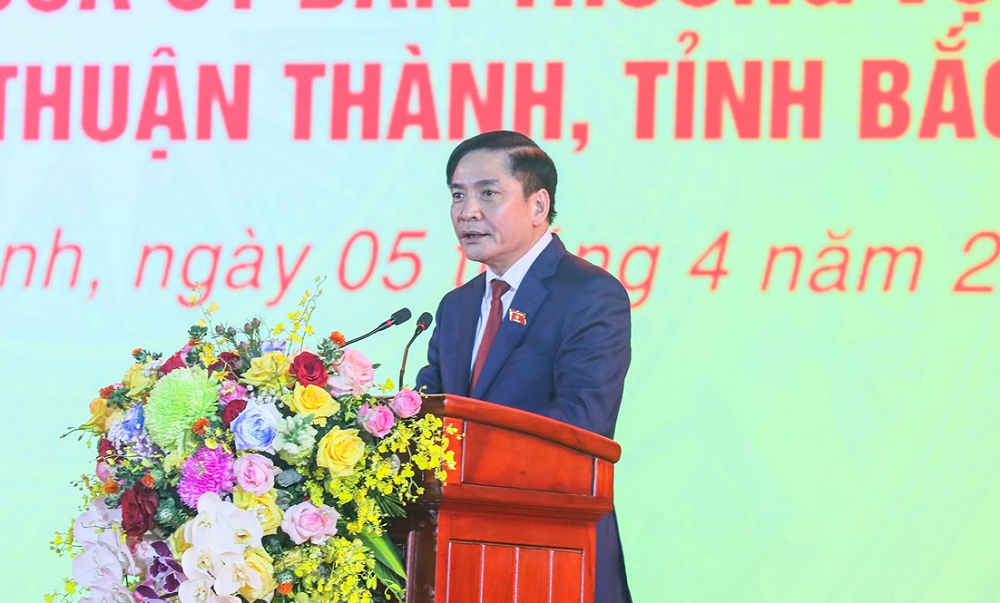 Toàn cảnh Lễ công bố thành lập thị xã Thuận Thành của tỉnh Bắc Ninh