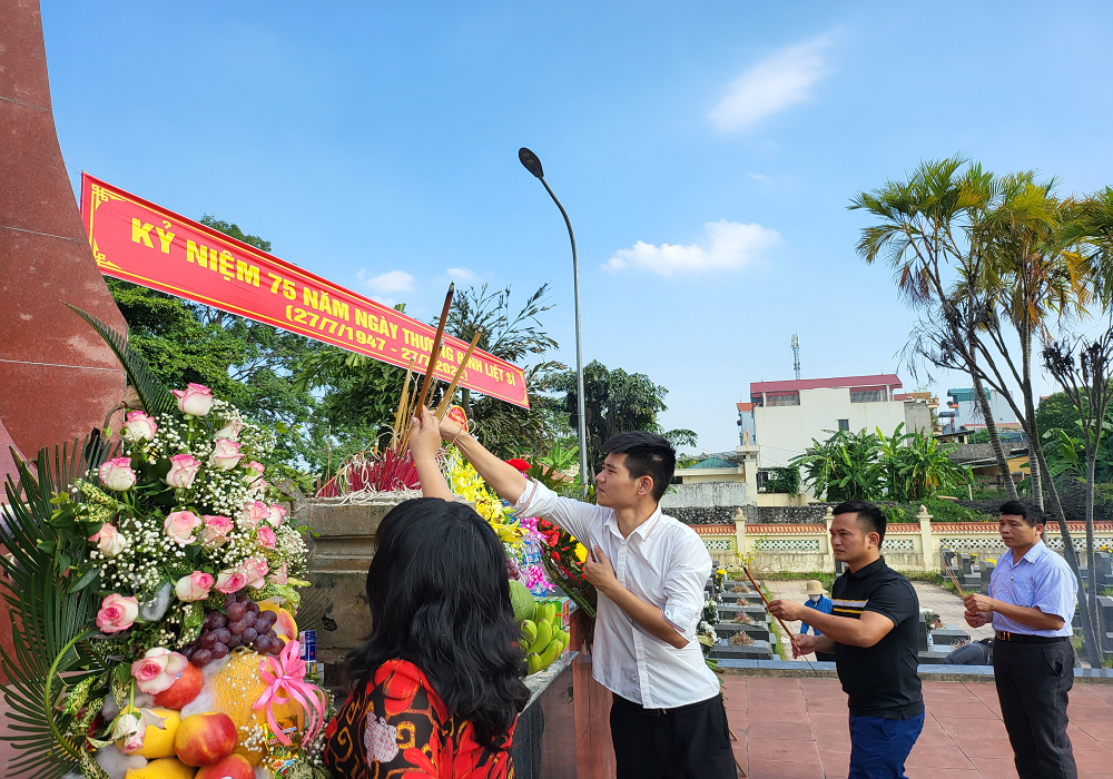 Hoạt động tri ân kỷ niệm ngày Thương binh liệt sĩ 27/7/2022