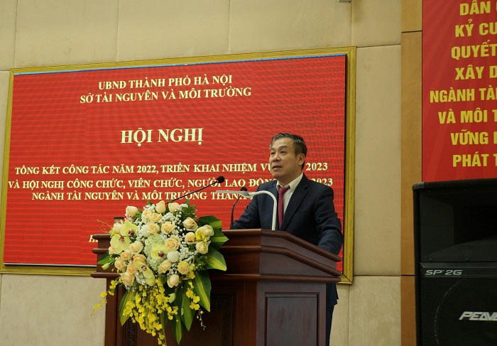 Sở TN&MT Thành phố Hà Nội tổng kết công tác năm 2022 và phát động phong trào thi đua năm 2023