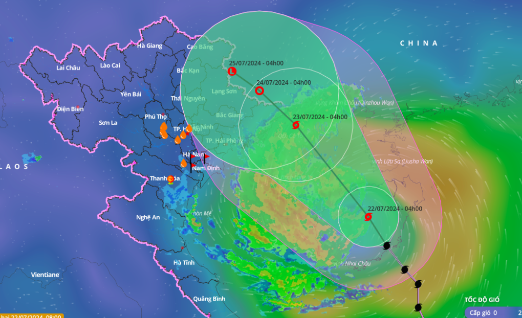 Bão tăng cấp, hướng về Quảng Ninh - Hải Phòng