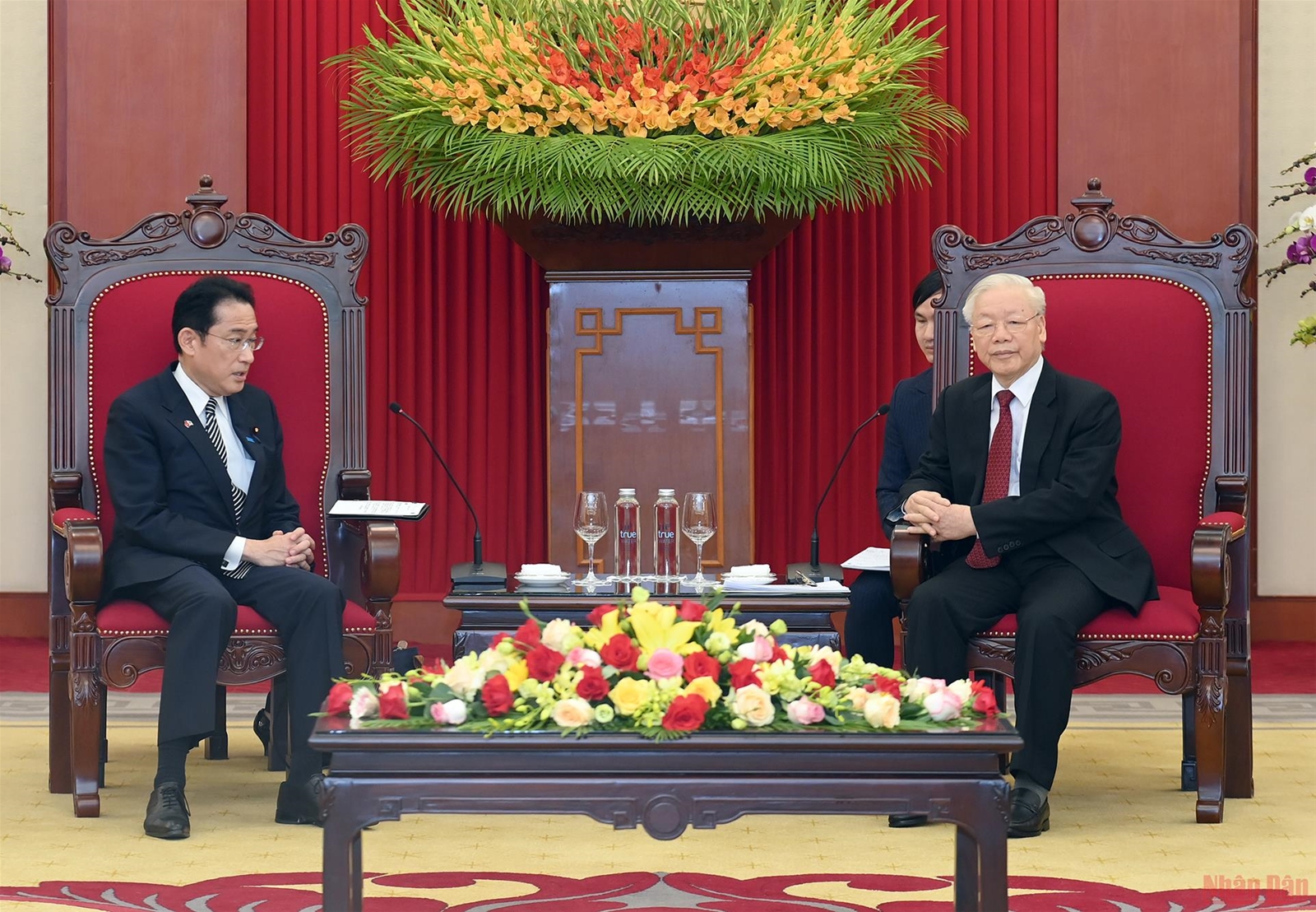 Tổng Bí thư Nguyễn Phú Trọng tiếp Thủ tướng Nhật Bản Kishida Fumio