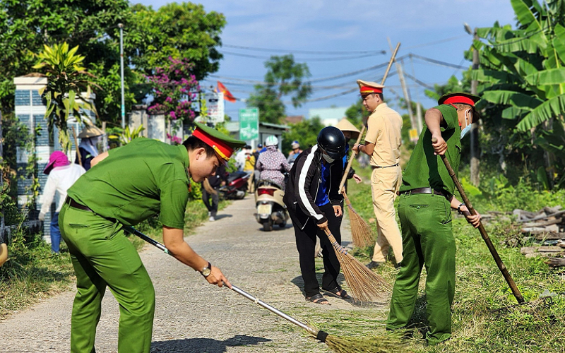 Quảng Nam: Công an tỉnh hưởng ứng Ngày Môi trường thế giới 2023