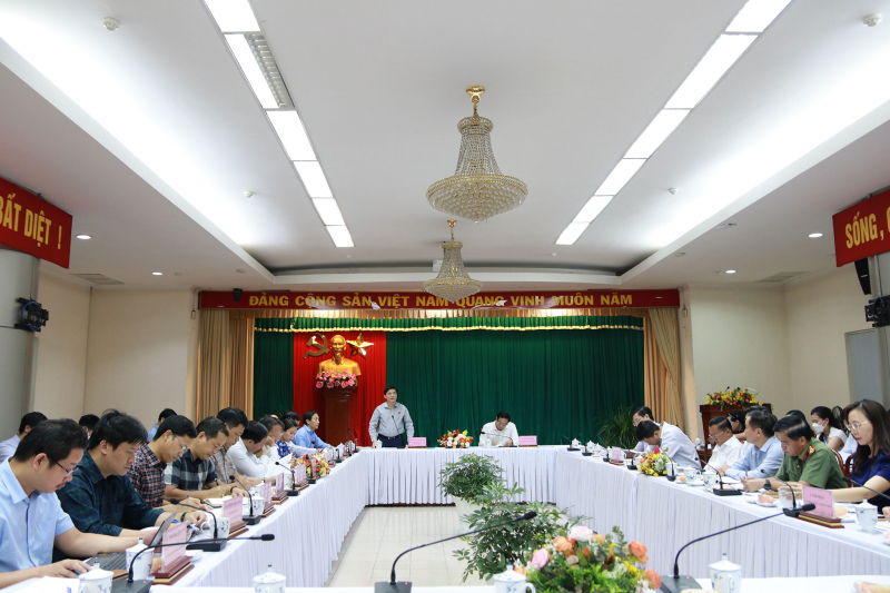 Phó Chủ nhiệm Uỷ ban Khoa hoc, Công nghệ và Môi trường Quốc hội, Trưởng đoàn giám sát Nguyễn Tuấn Anh phát biểu kết luận tại buổi làm việc với UBND tỉnh Đồng Nai
