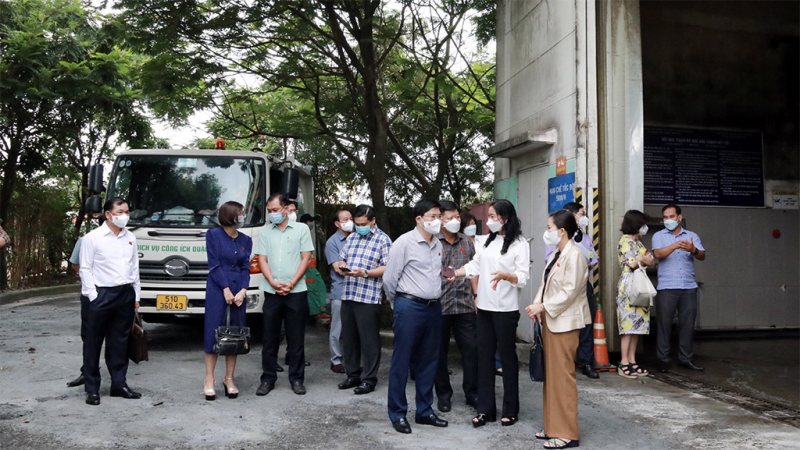 Đoàn công tác khảo sát thực địa tại Trạm Trung chuyển phường Thạnh Mỹ Lợi, TP Thủ Đức
