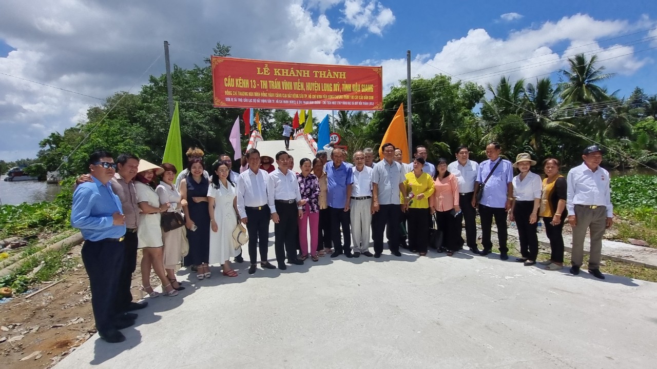 Tỉnh Hậu Giang: Khánh thành 2 cây cầu dân sinh tại huyện Long Mỹ