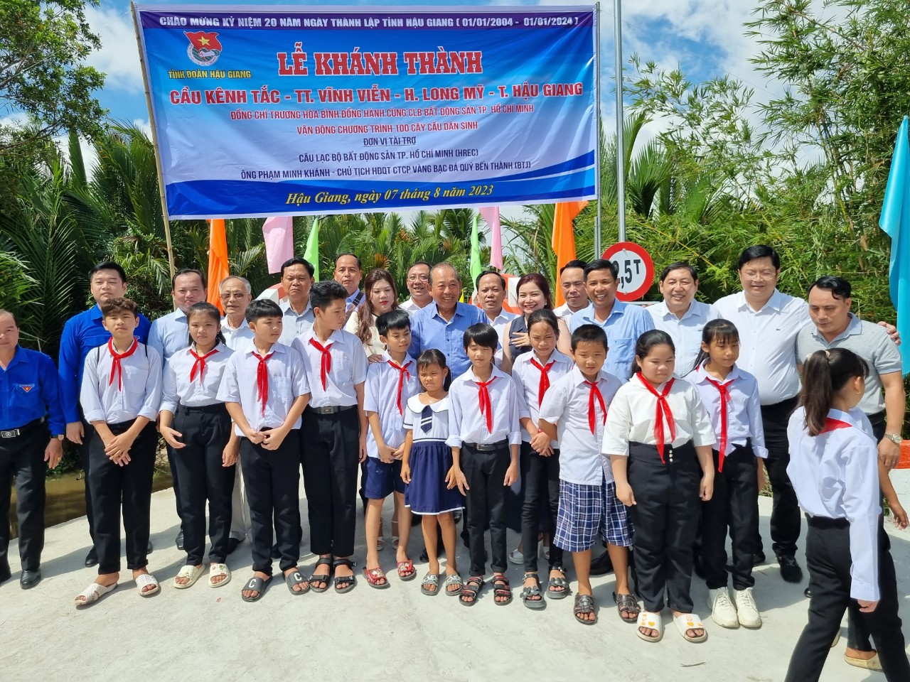 Tỉnh Hậu Giang: Khánh thành 2 cây cầu dân sinh tại huyện Long Mỹ